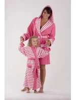 ACTION - Dievčenský župan Ružové pruhy 92053002 pink - Vestis