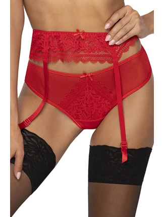 Dámsky podväzkový pás Estelle 0198/3 Red - MAT Dámsky podväzkový pás Estelle 0198/3 Red - MAT