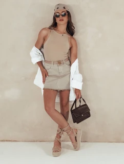 TRENDSTAR béžová sukňa FashionStreet CY0459