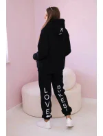 Bavlnená súprava s čiernou potlačou Bavlnená súprava s čiernou potlačou