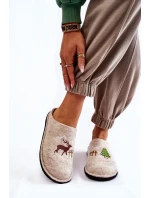 Domácí pantofle Big Star KK276016 béžová Domácí pantofle Big Star KK276016 béžová