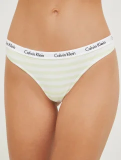 Dámske tangá D1617E 5XE biela / žltá - Calvin Klein