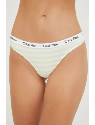 Dámske tangá D1617E 5XE biela / žltá - Calvin Klein Dámske tangá D1617E 5XE biela / žltá - Calvin Klein