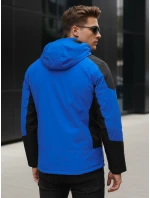 Pánska zimná bunda s kapucňou modrá FashionStreet TX5122
