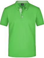 Daiber JN 964 Pánske polo tričko s gombíkmi v štýle piqué 02.0964 limetkovozelené/limetkovozelené/biele Daiber JN 964 Pánske polo tričko s gombíkmi v štýle piqué 02.0964 limetkovozelené/limetkovozelené/biele