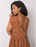 Šaty D50051Z30268 svetlo hnedé