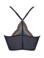 Dámska podprsenka 7718 tm. modrá/zlatá - Gossard Dámska podprsenka 7718 tm. modrá/zlatá - Gossard