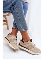 Dámske tenisky na platforme Big Star TT274275 Beige