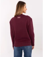 Mikina D10608BC02801A4NO bordová