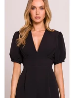 M852 Kombinéza s puzdrovými rukávmi - čierna