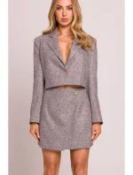 M854 Mini sukňa - grafitová