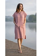 dámske vaflové pončo Saimaa s kapucňou Old Rose dámske vaflové pončo Saimaa s kapucňou Old Rose