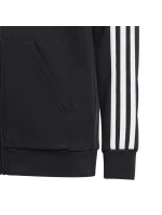 Tričko pre mladých so zipsom 3 Stripes FL HR6331 - Adidas Tričko pre mladých so zipsom 3 Stripes FL HR6331 - Adidas