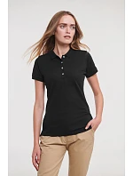 Russell Athletic 566F Dámske elastické polo tričko z piké 10.566F biele Russell Athletic 566F Dámske elastické polo tričko z piké 10.566F biele