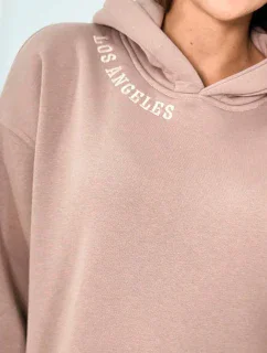 Izolovaná súprava s výšivkou Los Angeles tmavo béžová