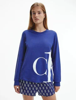 Monogram tričko na spanie - QS6573E - C8Q - Tmavomodrá
