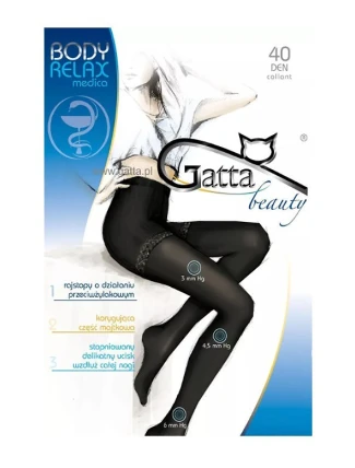 Dámske pančuchové nohavice Gatta Body Relax Medica 40 deň 5-XL Dámske pančuchové nohavice Gatta Body Relax Medica 40 deň 5-XL