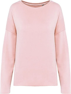 Kariban K 471 Dámska mikina oversize 20.K471 bledo ružová
