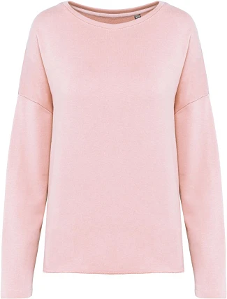 Kariban K 471 Dámska mikina oversize 20.K471 bledo ružová