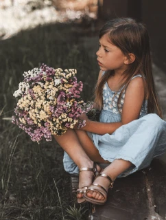 Dziecięce Sandały Z Paseczkami Różowe Złoto Isla