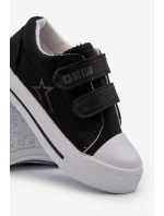 Dziecięce Trampki Na Rzepy Big Star NN374111 Czarne
