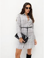 Šaty D71720W30374A1EN, bielo-šedé Šaty D71720W30374A1EN, bielo-šedé