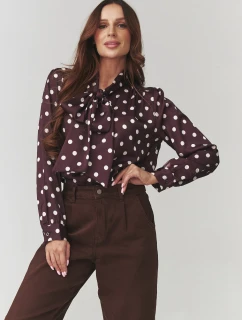 Košile s dlouhým rukávem  model 220781 Makadamia