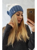Paris fleecová čiapka K212 biela+džínsy