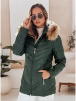 Dámska prešívaná zimná bunda SOLARIS zelená FashionStreet TY4008