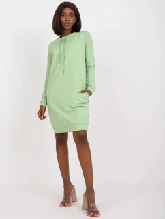 Dámske mini šaty v pistáciovej farbe (A-006.73)