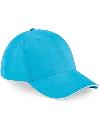 Beechfield B 20 6-panelová sendvičová čiapka „Athleisure“ 53.0020 surf blue/white Beechfield B 20 6-panelová sendvičová čiapka „Athleisure“ 53.0020 surf blue/white