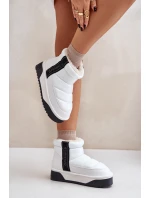 Niskie Śniegowce Na Grubej Podeszwie D.Franklin DFSH371011 Białe