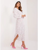 LK SK 509318 šaty.74 biela a ružová