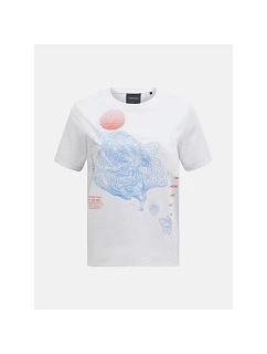 Tričko PEAK PERFORMANCE Explore Graphic Tee Women, biele