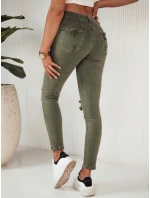 Dámske džínsové nohavice MOLI green FashionStreet UY1873