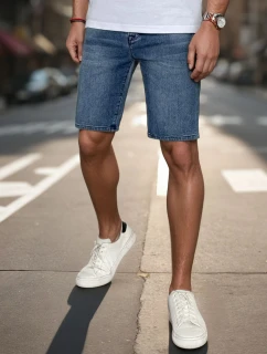 FashionStreet pánske krátke modré džínsy SX2489