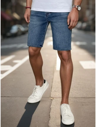 FashionStreet pánske krátke modré džínsy SX2489 FashionStreet pánske krátke modré džínsy SX2489
