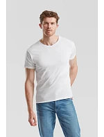 Fruit of the Loom Iconic 150 V-Neck T Tričko s výstrihom do V 16.1442 melírovaná šedá
