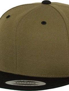 Flexfit 6089M 6-panelová snapbacková čiapka 55.6089 olivová/čierna