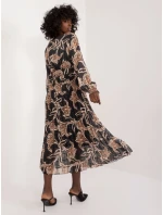 DHJ SK 13928 Šaty.42 čierna a béžová