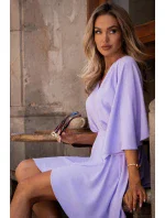 Dámske šaty M785 fialové - MOE Dámske šaty M785 fialové - MOE