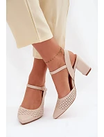 Sandále na podpätku model 226504 Vykročte štýlovo