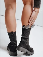 Dámske ponožkové topánky čierne FashionStreet ZY1133