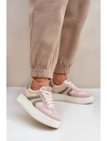 Sneakersy Damskie Z Plecionką Na Platformie Multikolor Lesida