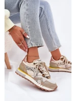 Sneakersy Buty Sportowe Damskie D.Franklin DFSH378006 Złote