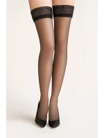 Samodržiace pančuchy calze nero - GABRIELLA