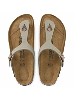 Pánske sivé žabky Birkenstock Gizeh Birko-Flor Nubuck Stone regular wide (43391) dámske Pánske sivé žabky Birkenstock Gizeh Birko-Flor Nubuck Stone regular wide (43391) dámske