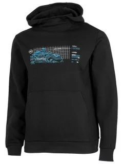 Mikina s kapucňou 4F M H4Z22-BLM023 dark black