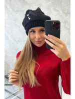 Dámska čiapka Larisa K395 čierna