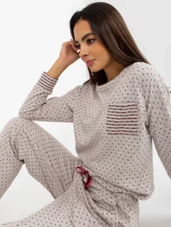 Pyžamo BR PI 9114 svetlo béžové